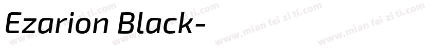 Ezarion Black字体转换